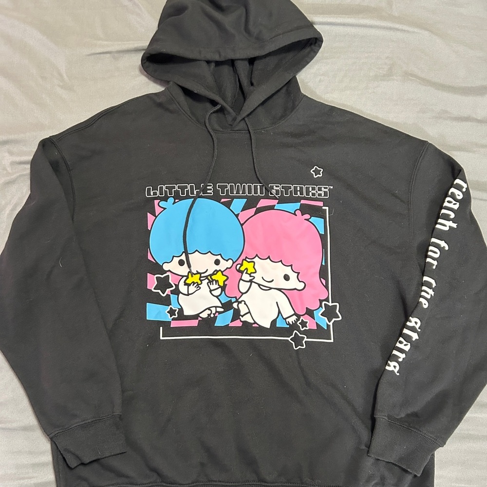 Sanrio Little Twin Stars Black Hoodie